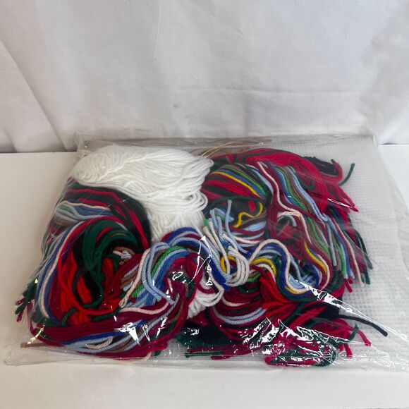 Cross Stitch Kit Plastic Canvas Jumbo Size Santa Clause Outback Enterprises XMAS - Picture 5 of 7